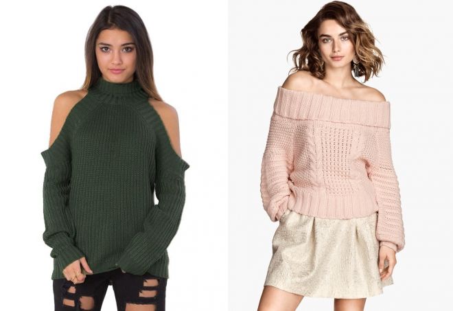 модные кофты с открытыми плечами модные кофты с открытыми плечами