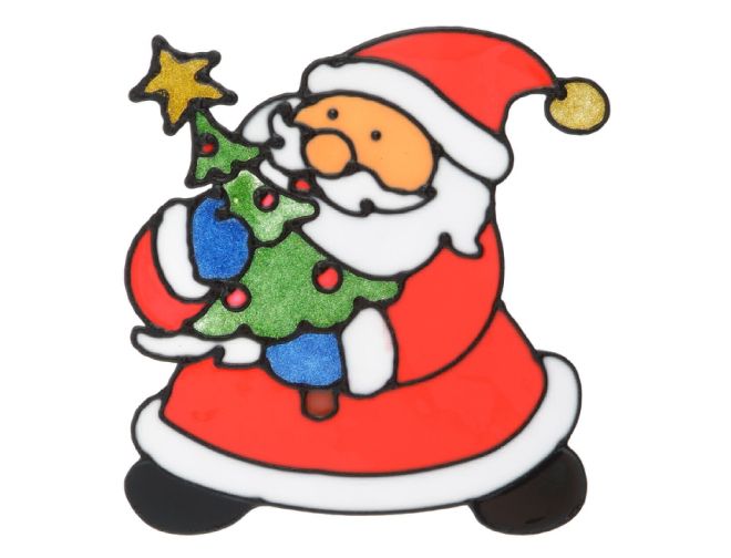 силиконовые новогодние наклейки на окна силиконовые новогодние наклейки на окна