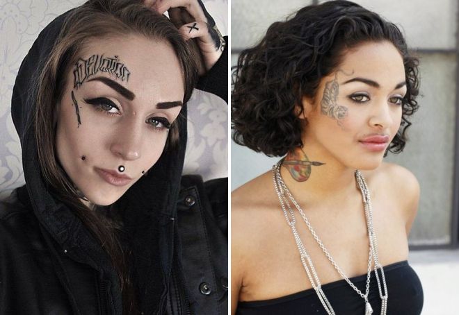 красивые тату на лице красивые тату на лице