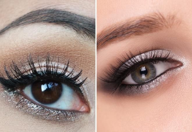 нежный макияж с блестками нежный макияж с блестками