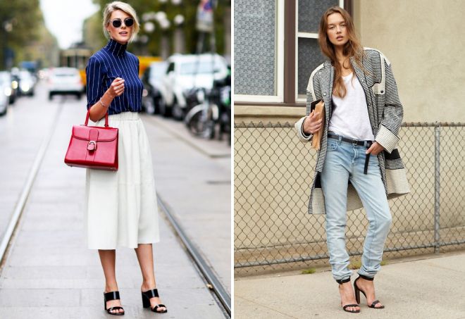 с чем носить черные босоножки с чем носить черные босоножки