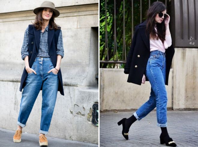 джинсы бананы с пальто джинсы бананы с пальто