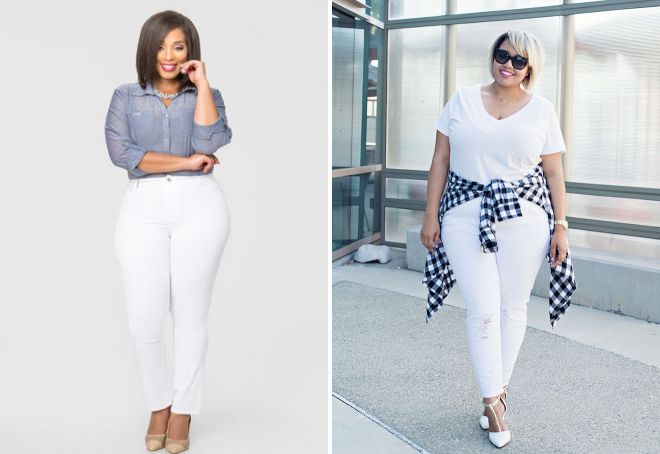 белые джинсы для полных белые джинсы для полных