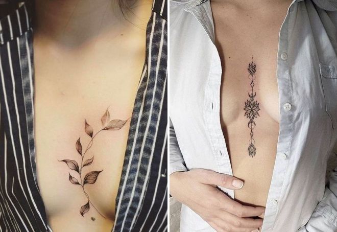 красивые тату на груди красивые тату на груди