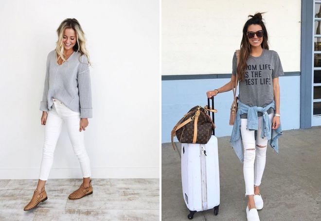 с чем носить белые джинсы с чем носить белые джинсы