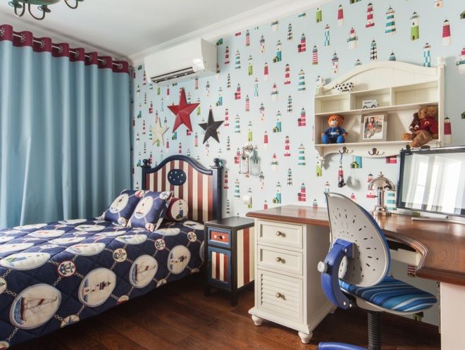 оформление комнаты мальчика в морском стиле оформление комнаты мальчика в морском стиле