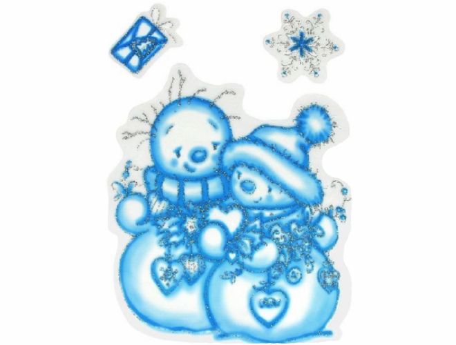 гелевые новогодние наклейки на окна гелевые новогодние наклейки на окна