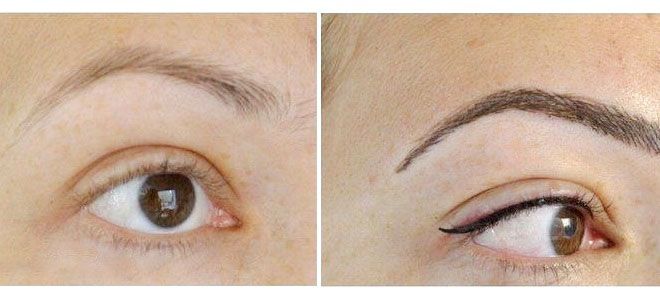 Межресничный татуаж со стрелкой Межресничный татуаж со стрелкой