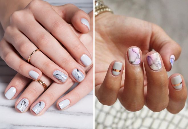 мраморный маникюр на короткие ногти мраморный маникюр на короткие ногти