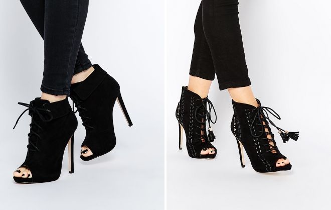 открытые ботильоны на каблуке открытые ботильоны на каблуке