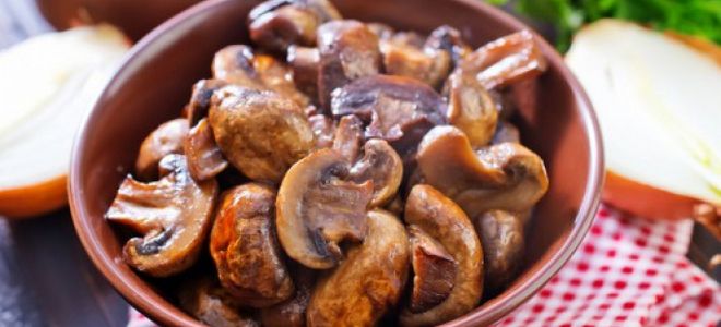 жареные шампиньоны с луком и чесноком жареные шампиньоны с луком и чесноком