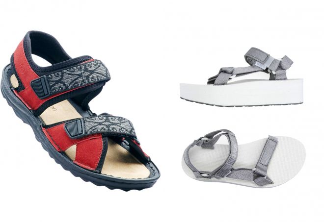 женские спортивные сандалии на липучках женские спортивные сандалии на липучках