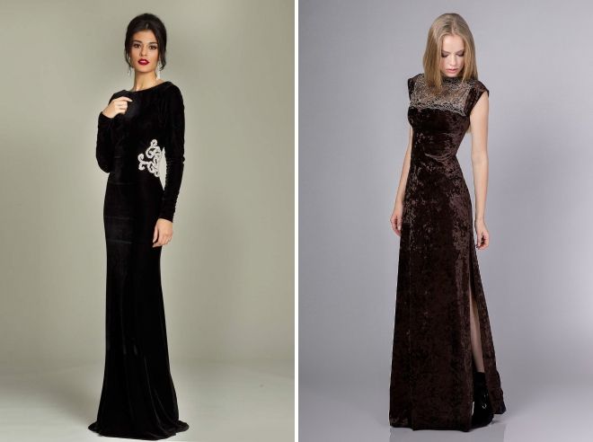 длинное бархатное платье длинное бархатное платье