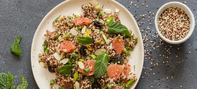 киноа на сковороде киноа на сковороде