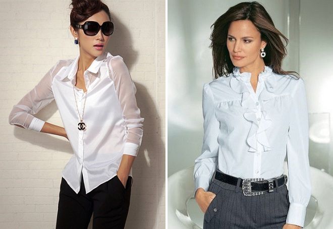 модная белая блузка модная белая блузка