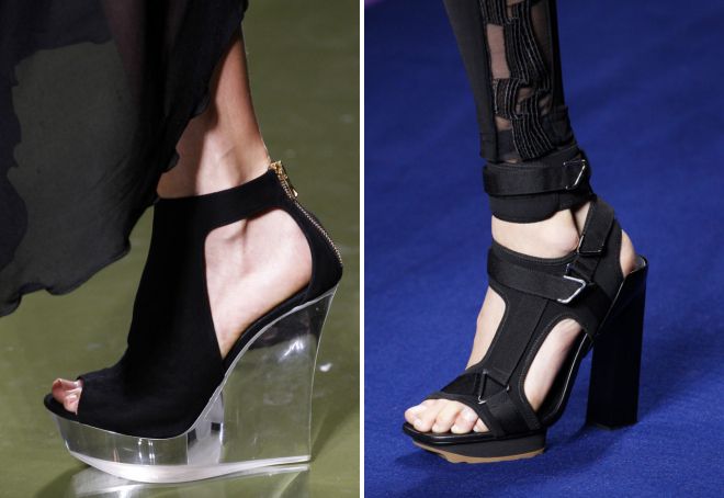 модные черные босоножки модные черные босоножки