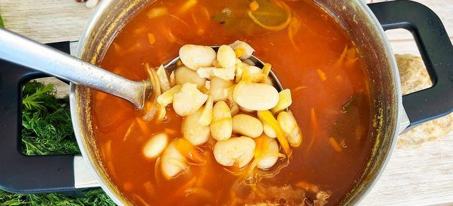 постный суп из белой фасоли постный суп из белой фасоли
