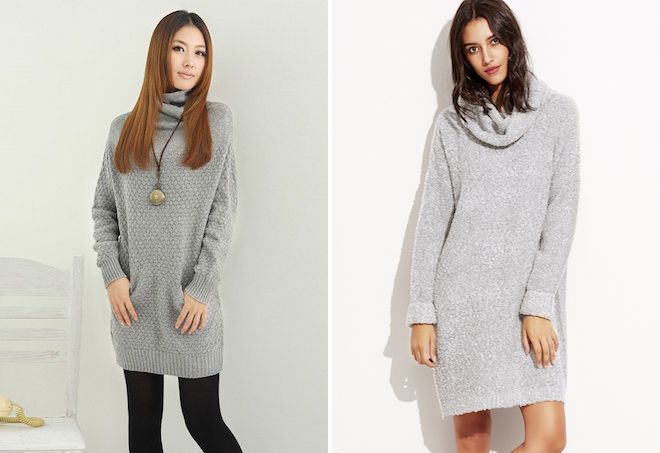 серый удлиненный свитер серый удлиненный свитер