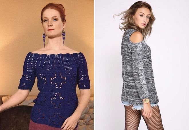 вязаная кофта с открытыми плечами вязаная кофта с открытыми плечами