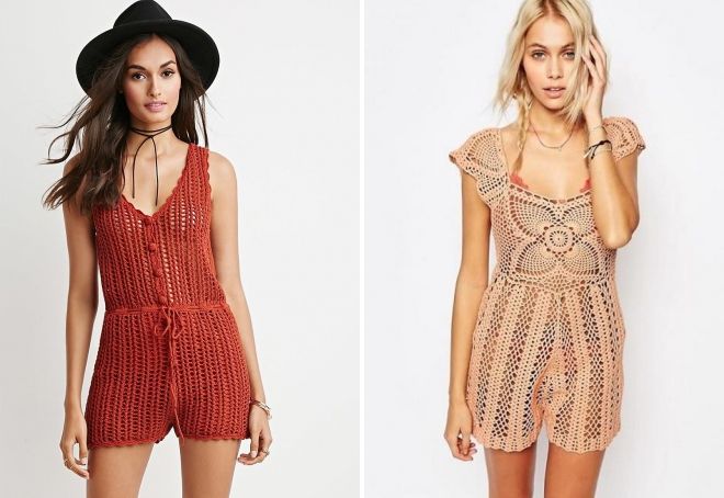 вязаный ромпер вязаный ромпер