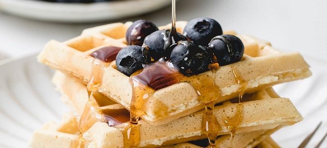 постные венские вафли постные венские вафли