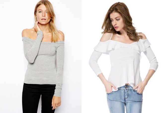 трикотажная кофта с открытыми плечами трикотажная кофта с открытыми плечами