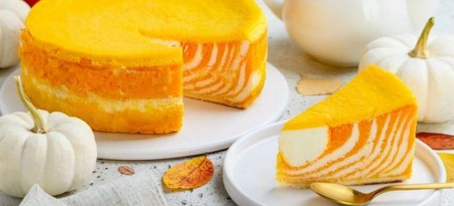 фото5 творожно тыквенная запеканка зебра