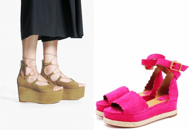 замшевые босоножки на платформе замшевые босоножки на платформе