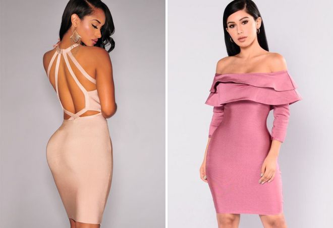 бандажное платье длины миди бандажное платье длины миди