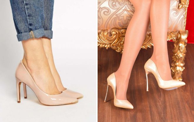 бежевые туфли лодочки на шпильке бежевые туфли лодочки на шпильке