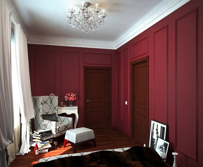 бордовые обои в интерьере бордовые обои в интерьере