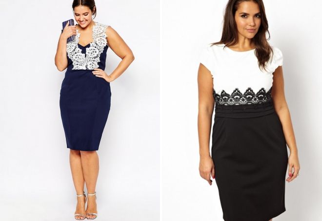 платье футляр для полных с кружевом платье футляр для полных с кружевом