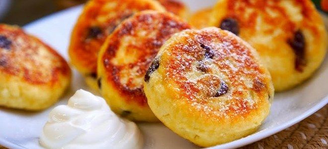 фото6 сырники с изюмом в духовке