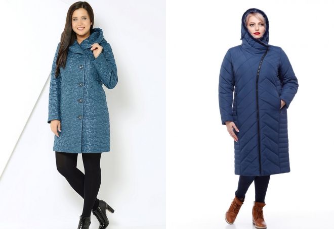 женское стеганое пальто с капюшоном женское стеганое пальто с капюшоном