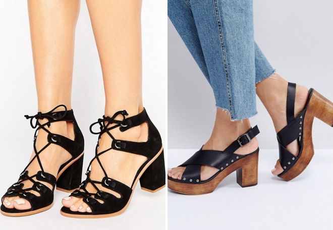 черные босоножки 2017 черные босоножки 2017