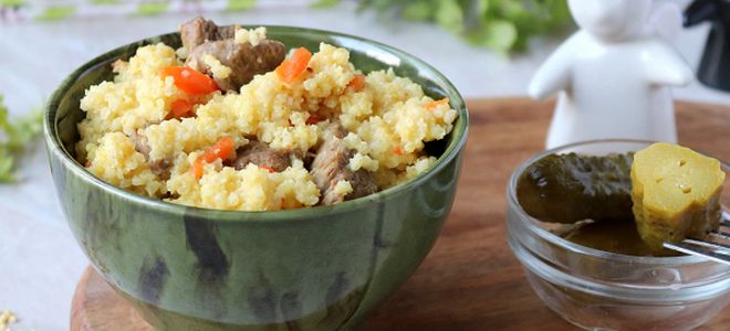 фото7 пшенная каша с мясом