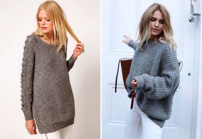 серый свитер оверсайз серый свитер оверсайз