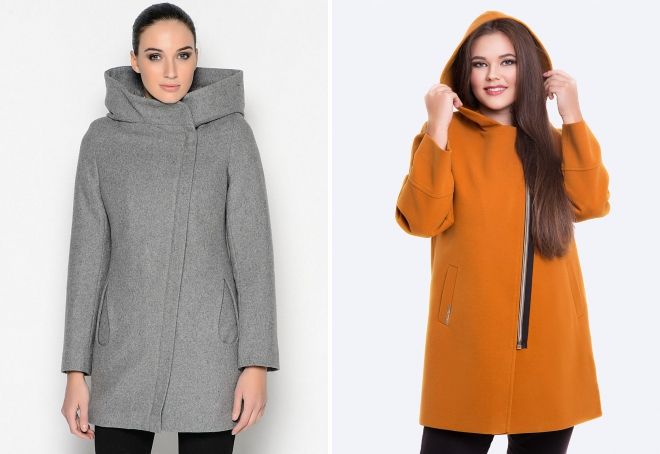 женское шерстяное пальто с капюшоном женское шерстяное пальто с капюшоном