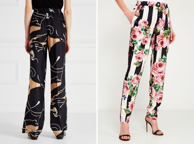 брюки из натурального шелка брюки из натурального шелка