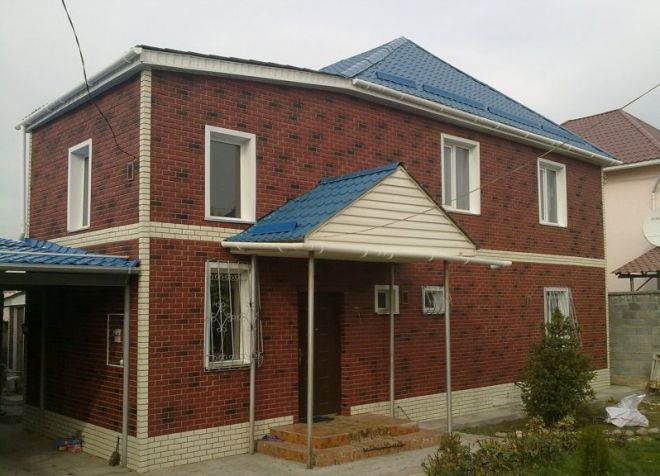 фасад из сайдинга под камень фасад из сайдинга под камень