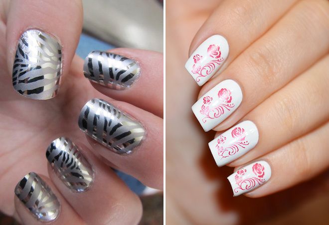 зеркальный маникюр с рисунком зеркальный маникюр с рисунком