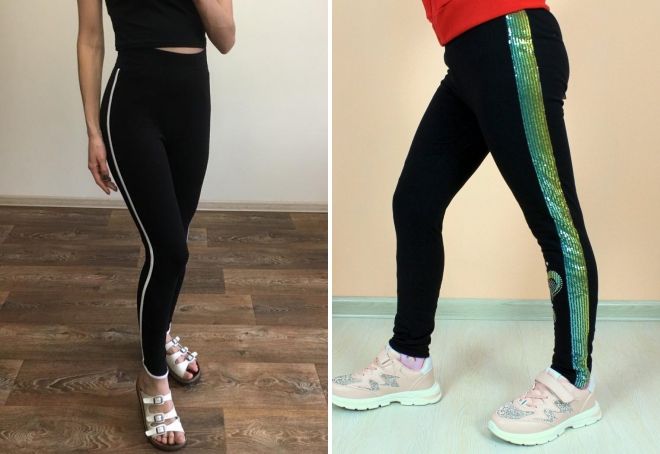 лосины с лампасами лосины с лампасами