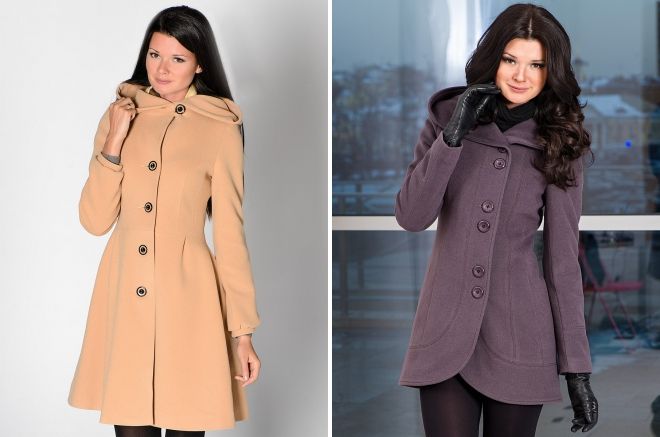 приталенное пальто с капюшоном приталенное пальто с капюшоном