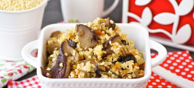 фото9 пшенная каша с грибами и луком