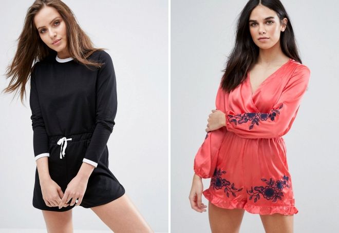 ромпер с длинными рукавами ромпер с длинными рукавами