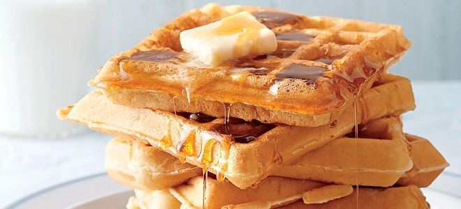 венские вафли на кефире в вафельнице венские вафли на кефире в вафельнице