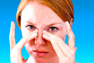 Массаж носа при рините Массаж носа