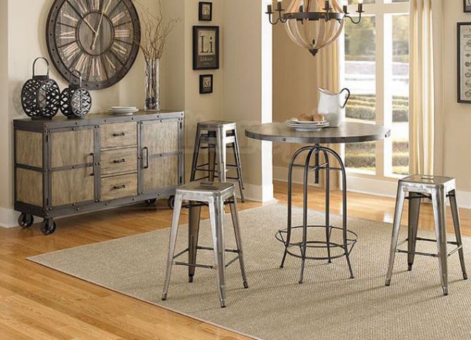 Металлический барный табурет 2