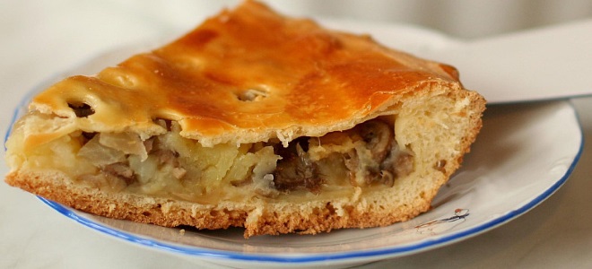 пирог с грибами