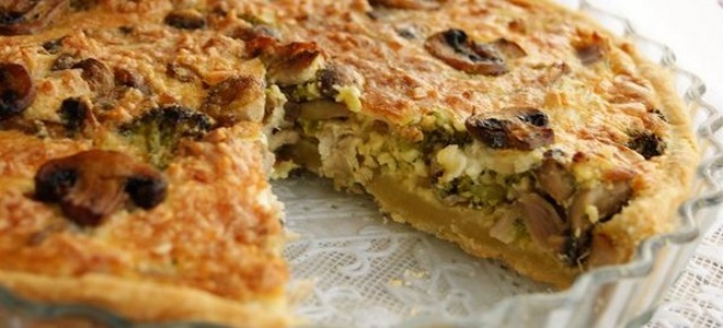 пирог с курицей и грибами